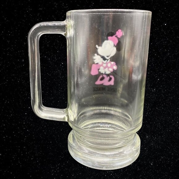 Walt Disney Productions Minnie Mouse Glass Mug Clear 5.5”T 4”W - Picture 3 of 7